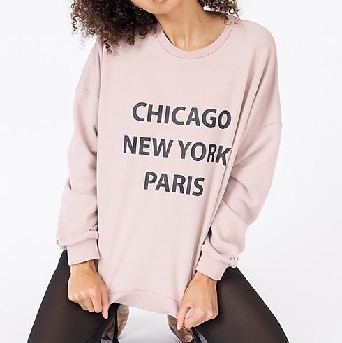 christina karin graphic sweatshirt