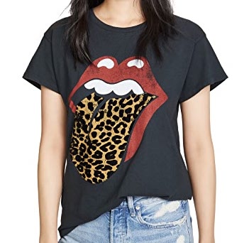 rolling stones leopard tongue tee