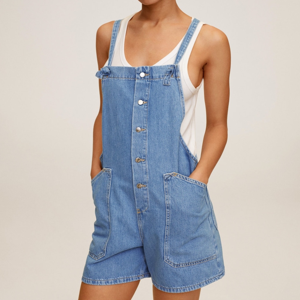 DENIM ROMPER