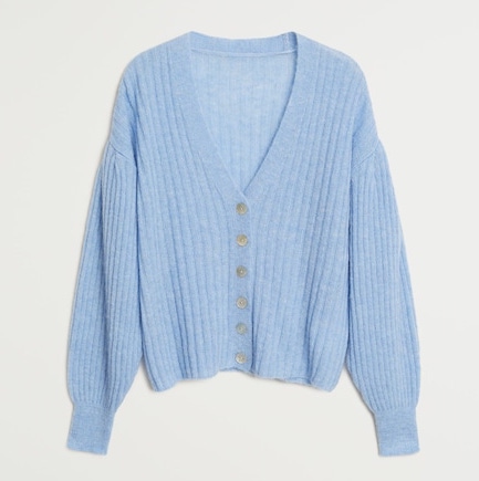 BABY BLUE CROPPED CARDIGAN