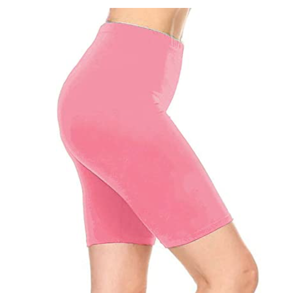 pink amazon biker shorts