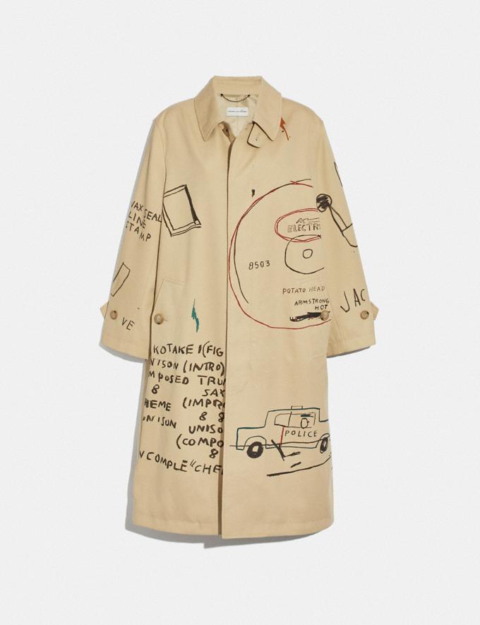 coach basquiat graffiti trench coat