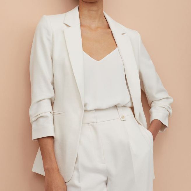 fall color trends ivory blazer