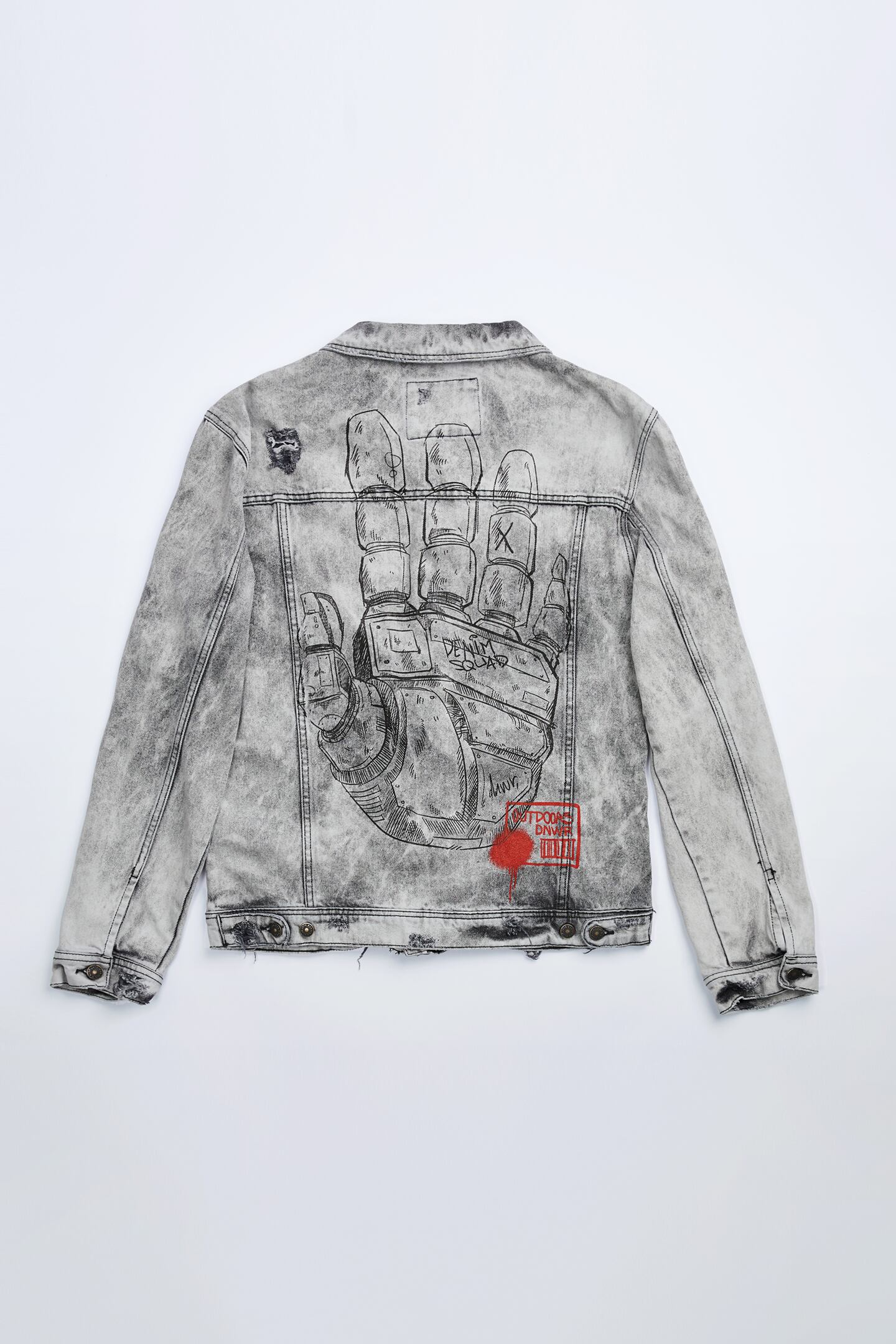 zara graffiti print jacket